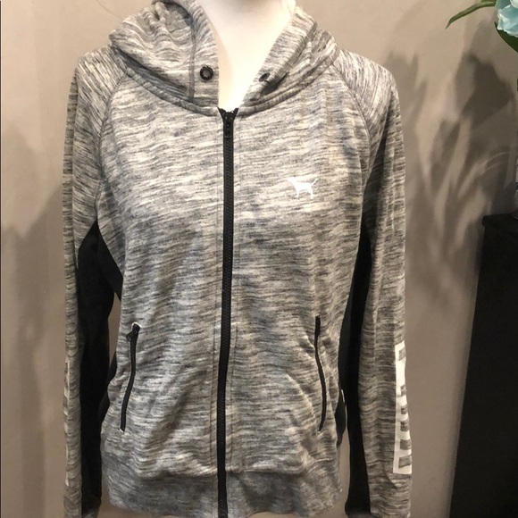 PINK Victoria's Secret Jackets & Blazers - PINK full zip hooded jacket sz large